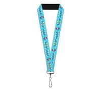 Buckle-Down The Smurfs Lanyard, The Smurfs Seven Character Group Holding Hands J