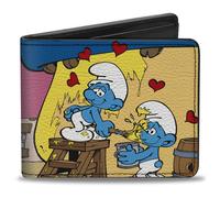 Buckle-Down The Smurfs Wallet, Bifold, The Smurfs Smurfette Painting Scene Pose