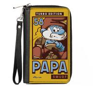 Buckle-Down The Smurfs Wallet, Zip Around, Papa Smurf Kart Racing Turbo Edition