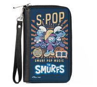 Buckle-Down The Smurfs Wallet, Zip Around, The Smurfs S Pop Music Manga Art Scen
