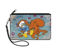 Buckle-Down The Smurfs Wallet, Zip Clutch, The Smurfs Taking the Plunge Octopus