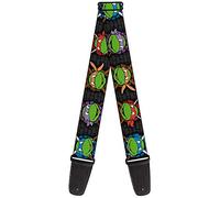 buckle-down tracolla per chitarra 2.0" Wide Classic TMNT Expessions/Battle Gear Gray/Multi Color
