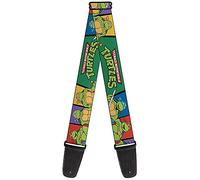buckle-down tracolla per chitarra 2.0" Wide Classic TMNT Group Pose3/TMNT Logo Green/Multi Color