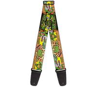 buckle-down tracolla per chitarra 2.0" Wide Classic TMNT Turtles Pose14 '84 Pizza/Verbiage