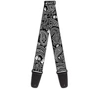 buckle-down tracolla per chitarra 34-60" Bandana/Skulls Black/White