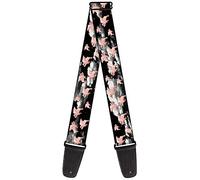 buckle-down tracolla per chitarra 34-60" Flying Pigs Black/White/Pink