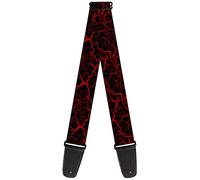 buckle-down tracolla per chitarra 34-60" Marble Black/Red