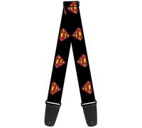 Buckle Down, tracolla per chitarra 34-60" Superman Shield Black
