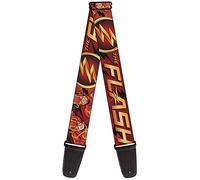 buckle-down tracolla per chitarra 34-60" THE FLASH/Logo/Poses Black/Red/Gold