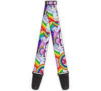 buckle-down tracolla per chitarra 34-60" Unicorns in Rainbows w/Sparkles/Purple