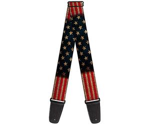 buckle-down tracolla per chitarra 34-60" Vintage US Flag Stretch