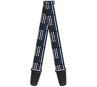 buckle-down tracolla per chitarra, Americana Weathered Flag Black/Gray/Blue