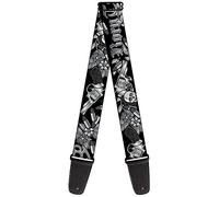 buckle-down tracolla per chitarra, Born to Raise Hell Black/White