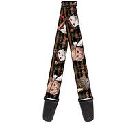 Buckle-Down Tracolla per chitarra - Dancing Bears Nero/Multi Color - 5,1 cm di larghezza - 73,7 - 137,2 cm di lunghezza