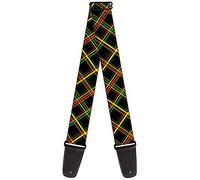 Buckle-Down Tracolla per chitarra GS-W31652 "Plaid X Rasta"