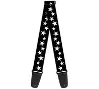 Buckle-Down Tracolla per chitarra GS-W33915 "Multi Stars Black/White"