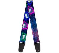 Buckle Down Tracolla per chitarra Laser Occhi Gatti nello Spazio Larg. 5,1 cm Lung. 29-54 Unisex