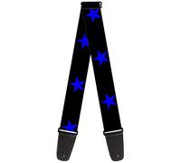 buckle-down tracolla per chitarra, Star Black/Blue
