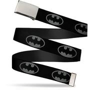 Buckle-Down unisex-adult Web Belt - Batman & Villans Checkers/Shield Red/Blue/Pu