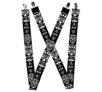 Buckle-Down unisex-adults Buckle-down Suspender - Sugar Skulls 1.5-Inch Wide Reg
