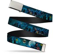 Buckle-Down Unisex-Adult's Web Belt-Batman Gothic Knights Poses 1.5" Wide - Fits