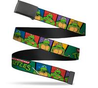 Buckle-Down Unisex-Adult's Web Belt Ninja Turtles 1.25" 1.25" Wide - Fits up to