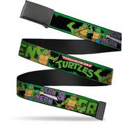 Buckle-Down Unisex-Adult's Web Belt Ninja Turtles 1.5" 1.5" Wide - Fits up to 42