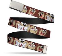 Buckle-Down Unisex-Adult's Web Belt Tasmanian Devil Taz 1.25" 1.25" Wide - Fits