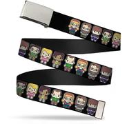 Buckle-Down Unisex-Adult's Web Belt The Big Bang Theory1.5 1.5" Wide - Fits up t