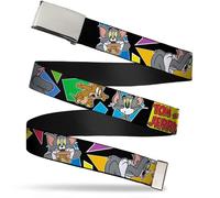 Buckle-Down Unisex-Adult's Web Belt Tom and Jerry 1.25" 1.25" Wide - Fits up to