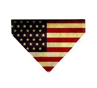 Buckle-Down Vintage US Flag Repeat Slip On Collar Bandana Only