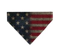 Buckle-Down Vintage US Flag Stretch Slip On Collar Bandana Only