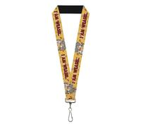 Buckle-Down Warner Bros. Animation Lanyard, I Am Weasel IR Baboon Pose and Title