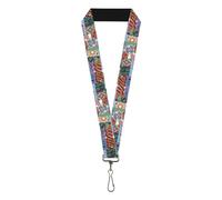 Buckle-Down Wheel of Fortune Lanyard, Wheel of Fortune Logo and Wild Card Collag