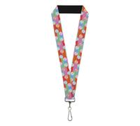 Buckle-Down Wheel of Fortune Lanyard, Wheel of Fortune Wheels Collage Multi Colo
