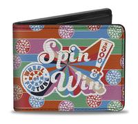 Buckle-Down Wheel of Fortune Wallet, Bifold, Wheel of Fortune Spin and Win Wheel