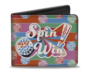 Buckle-Down Wheel of Fortune Wallet, Bifold, Wheel of Fortune Spin and Win Wheel