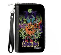 Buckle-Down Women's PU Zip Around Wallet Rectangle-Scooby Doo, 7.5"x4.5"