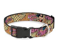 Buckle Down Wonder Woman Forza & Power plastica Clip Collare
