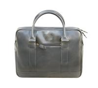 Buckle & Seam Everett Cartella in pelle 38 cm Scomparto per laptop grigio