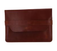 BUCKLE & SEAM custodia per computer portatile Leather Laptop Sleeve S Cognac