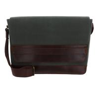 BUCKLE & SEAM Times Canvas Messenger Bag Green / Blu