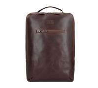 Buckle & Seam Zaino Leon in pelle 41 cm Scomparto per computer portatile brown-blu (1120LEO016BLU)
