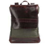 Buckle & Seam Annelotte Zaino verde/marrone, pelle, uomo, 16L
