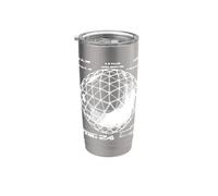 Buckminster Fuller Geodetica Brevetto Ingegneria Scienza Matematica Bicchiere termico in acciaio inox doppia parete