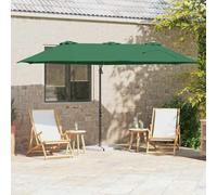 Bucmath Ombrellone Sand x x in poliestere e alluminio, resistente ai raggi UV, pieghevole, inclinabile, antivento, per balcone, terrazza, giardino, impermeabile, durevole