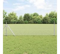 Bucmath Recinzione esagonale argentata, 0,5 x 10 m, in acciaio zincato, per giardino, terrazza, protezione da sguardi indiscreti, protezione dal vento, decorazione per palizzata, resistente alle