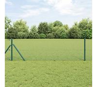 Bucmath Recinzione in filo saldato, 1000 x 80 cm, verde, per giardino, terrazza, balcone, con griglia robusta, frangivista, antivento e a prova di limitazione, per privacy, sicurezza, animali