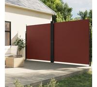 Bucmath Tenda laterale estensibile, marrone, 220 x 1000 cm, resistente ai raggi UV, impermeabile, antivento, per giardino, balcone, terrazza, protezione da sole e acqua