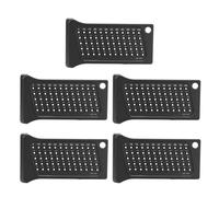 Buco del legno righello in alluminio in lega di misurazione a mano Mini scriber per progetti di lavorazione del legno anodizzato 5pc neri